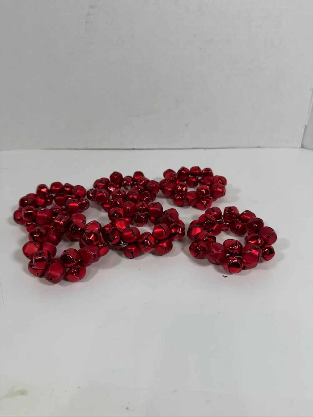Red Jingle Bell Napkin Rings - Holiday Table Accent